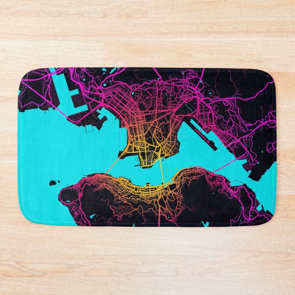 Item preview, Hong Kong City Map of China Neon designed and sold by deMAP.
