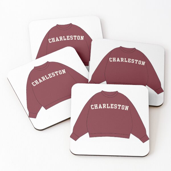 Item preview, Charleston Maroon Varsity Sweatshirt Sticker designed and sold by skybluepink studio.