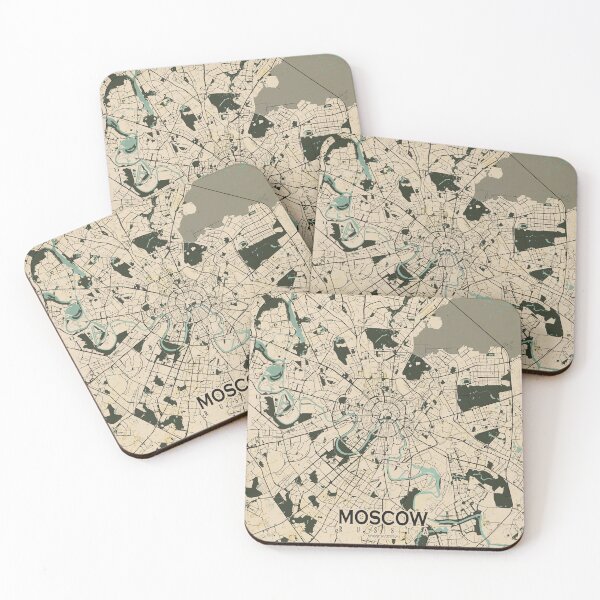 Item preview, Moscow City Map of Russia - Old Vintage designed and sold by deMAP.