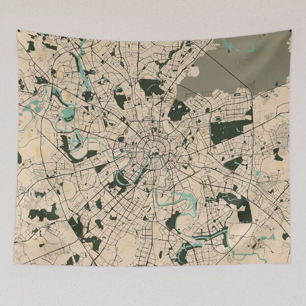Item preview, Moscow City Map of Russia - Old Vintage designed and sold by deMAP.