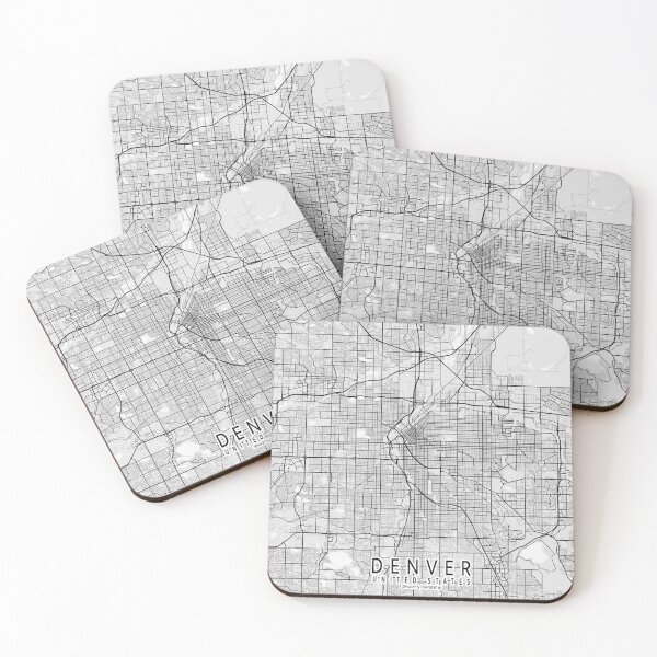 Item preview, Denver City Map of Colorado, USA - Light designed and sold by deMAP.