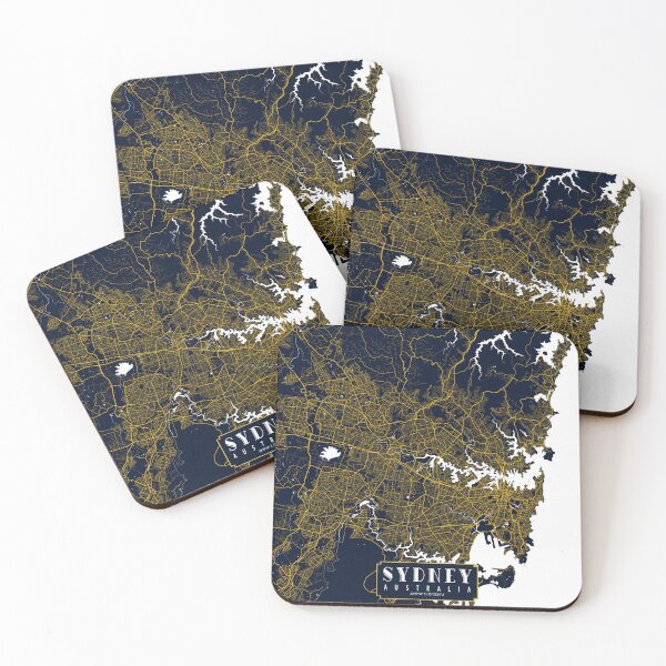 Item preview, Sydney City Map of Australia - Gold Art Deco designed and sold by deMAP.
