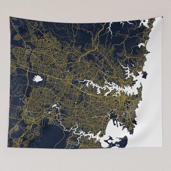 Item preview, Sydney City Map of Australia - Gold Art Deco designed and sold by deMAP.