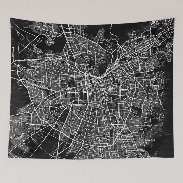 Item preview, Santiago City Map of Chile - Dark designed and sold by deMAP.