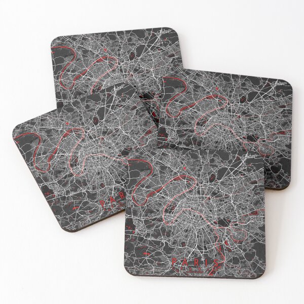 Item preview, Paris City Map of France in Oriental Red designed and sold by deMAP.