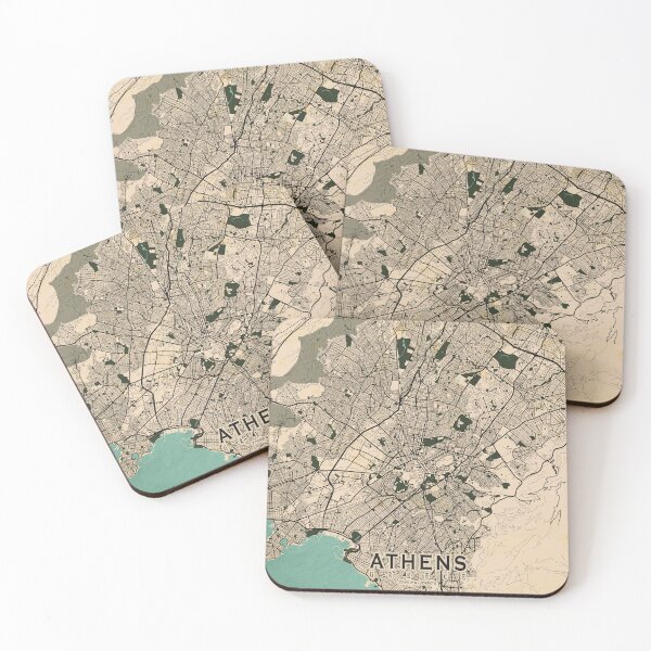 Item preview, Athens City Map of Greece - Vintage designed and sold by deMAP.
