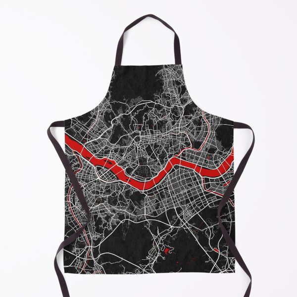 Artikelvorschau, Seoul Stadtplan von Südkorea - Oriental Red entworfen und verkauft von deMAP.