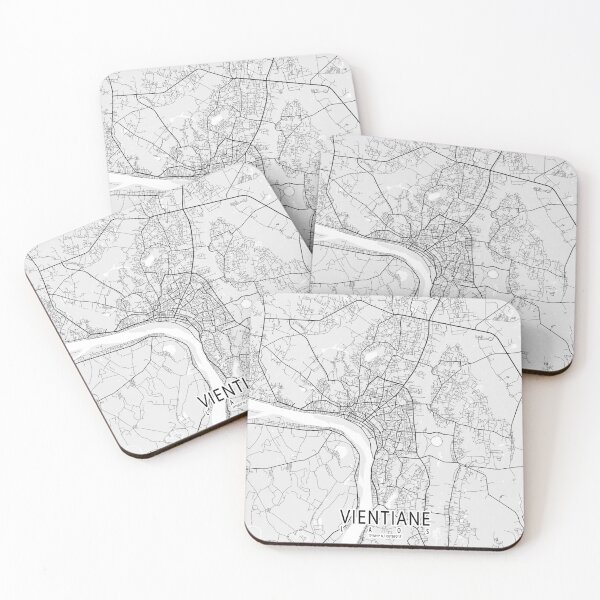 Item preview, Vientiane City Map of Laos - Light designed and sold by deMAP.