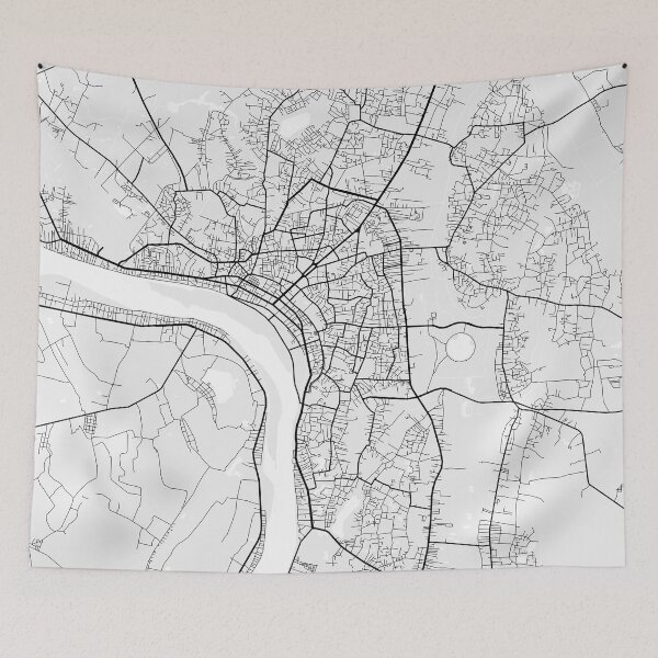 Item preview, Vientiane City Map of Laos - Light designed and sold by deMAP.