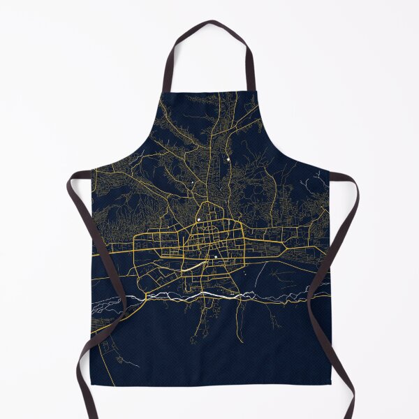Item preview, Ulaanbaatar City Map of Mongolia - Gold Art Deco designed and sold by deMAP.