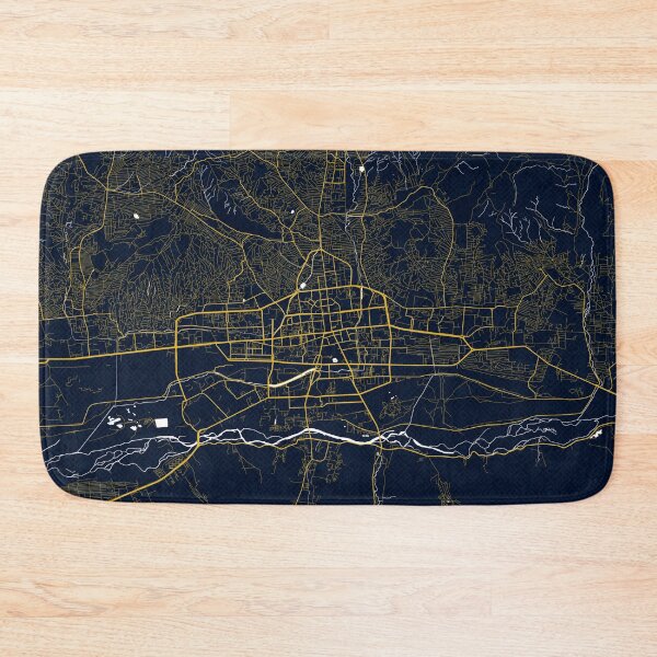 Item preview, Ulaanbaatar City Map of Mongolia - Gold Art Deco designed and sold by deMAP.