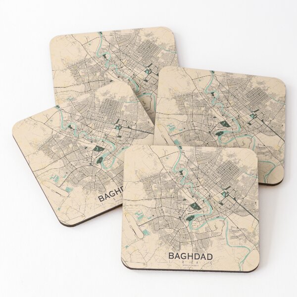Item preview, Baghdad City Map of Iraq - Vintage designed and sold by deMAP.