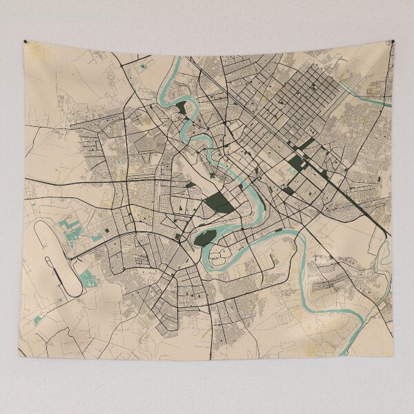 Item preview, Baghdad City Map of Iraq - Vintage designed and sold by deMAP.