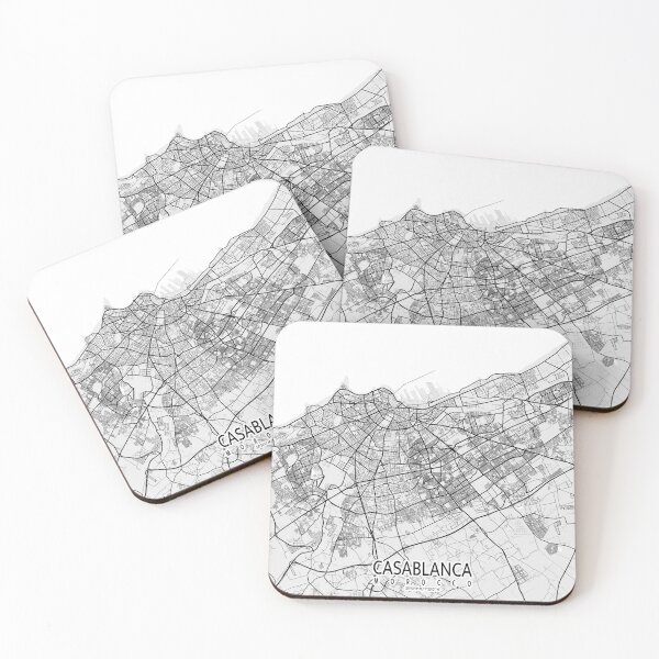 Item preview, Casablanca City Map of Morocco - Light designed and sold by deMAP.