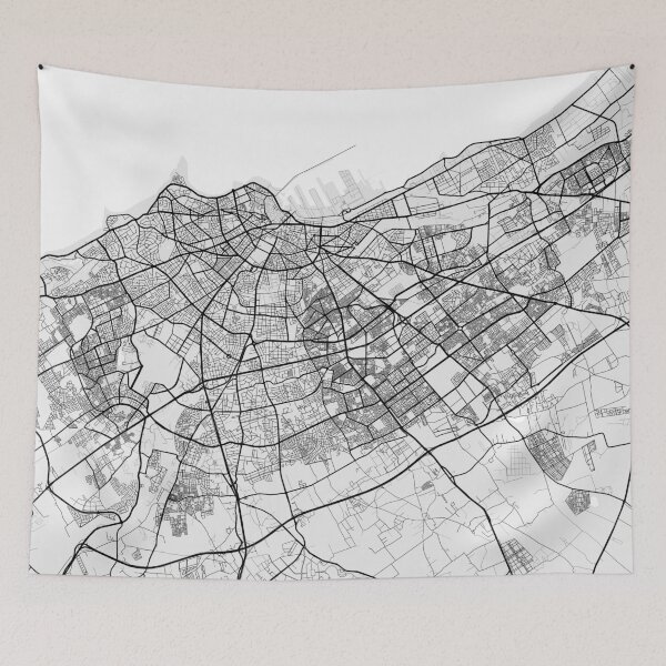 Item preview, Casablanca City Map of Morocco - Light designed and sold by deMAP.