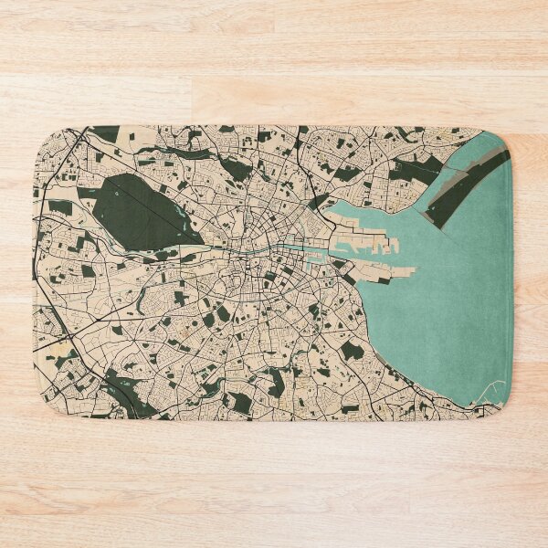 Item preview, Dublin City Map of Ireland - Vintage designed and sold by deMAP.