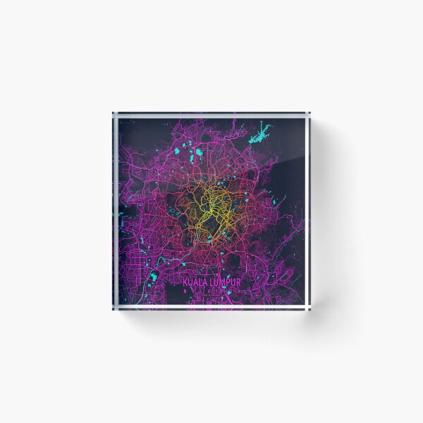 Item preview, Kuala Lumpur City Map of Malaysia - Neon designed and sold by deMAP.