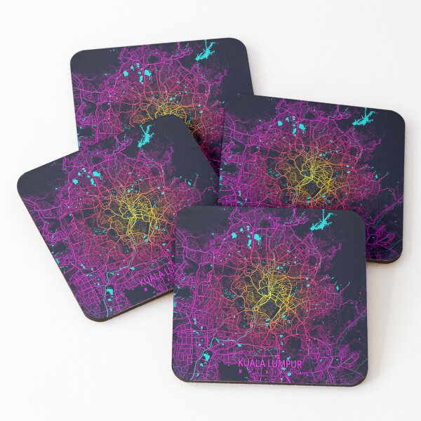 Item preview, Kuala Lumpur City Map of Malaysia - Neon designed and sold by deMAP.