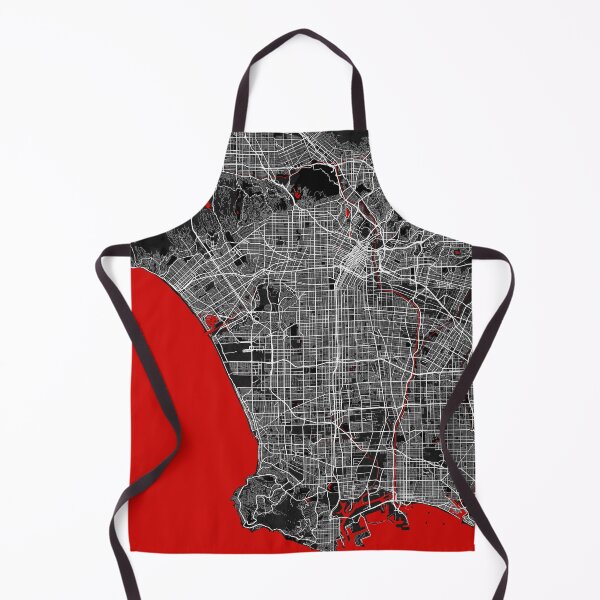 Item preview, Los Angeles City Map of the United States - Oriental Red designed and sold by deMAP.