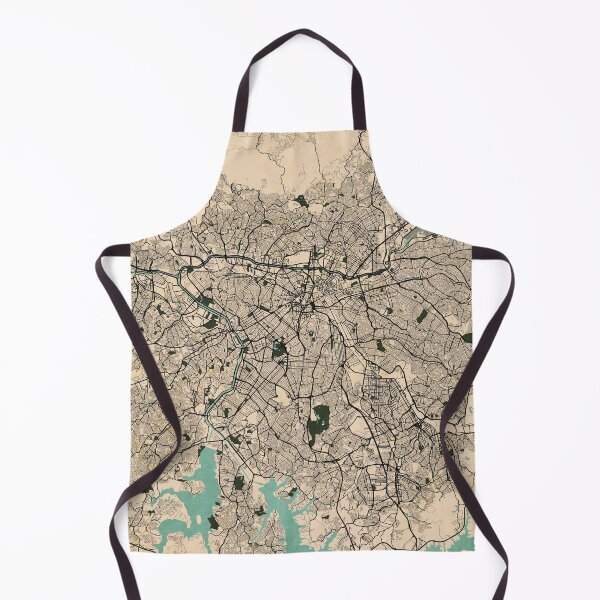 Item preview, Sao Paulo City Map of Brazil - Old Vintage designed and sold by deMAP.