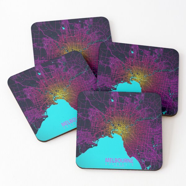 Item preview, Melbourne City Map of Australia - Neon designed and sold by deMAP.