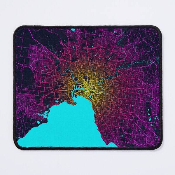 Item preview, Melbourne City Map of Australia - Neon designed and sold by deMAP.