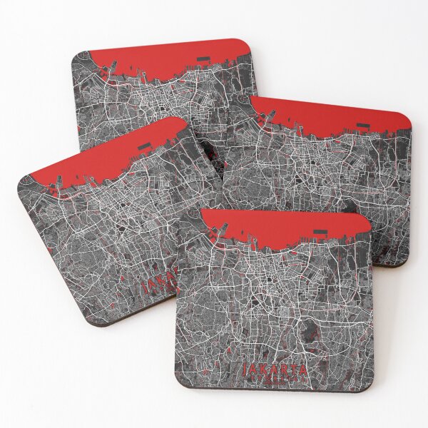Item preview, Jakarta City Map of Indonesia - Oriental designed and sold by deMAP.