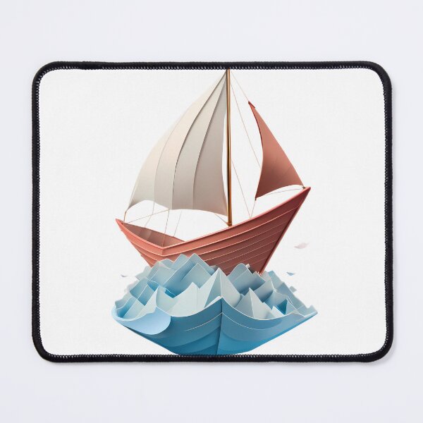 Item preview, Paper Boat Ocean Water River Lake Waves Wind designed and sold by ART ATTACK ZONE.