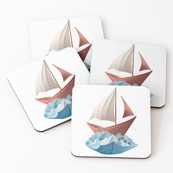 Item preview, Paper Boat Ocean Water River Lake Waves Wind designed and sold by ART ATTACK ZONE.