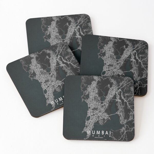 Item preview, Mumbai City Map of India - Dark designed and sold by deMAP.