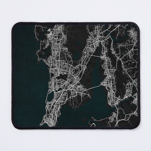 Item preview, Mumbai City Map of India - Dark designed and sold by deMAP.