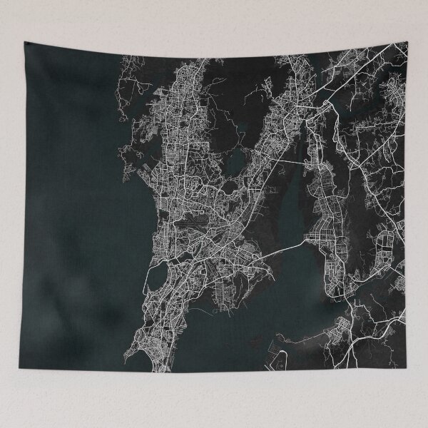 Item preview, Mumbai City Map of India - Dark designed and sold by deMAP.