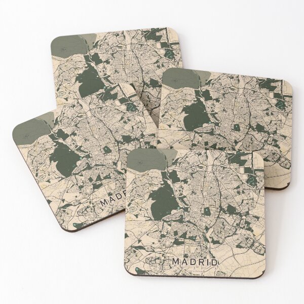 Item preview, Madrid City Map of Spain - Old Vintage designed and sold by deMAP.