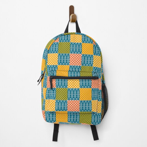 Item preview, Rustic multicolored patchwork square retro designed and sold by fuzzyfox.