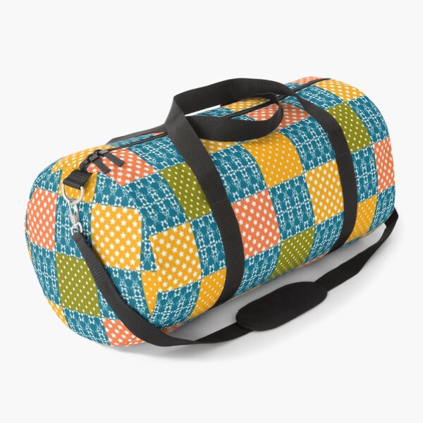 Item preview, Rustic multicolored patchwork square retro designed and sold by fuzzyfox.