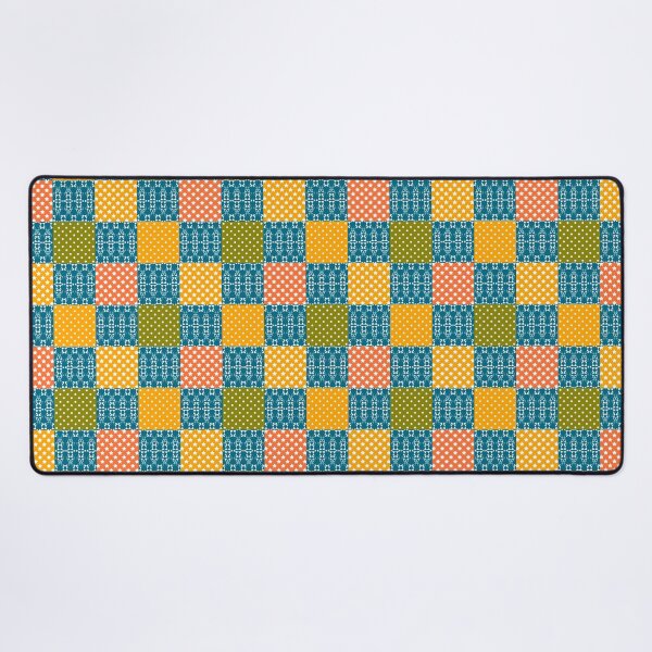 Item preview, Rustic multicolored patchwork square retro designed and sold by fuzzyfox.