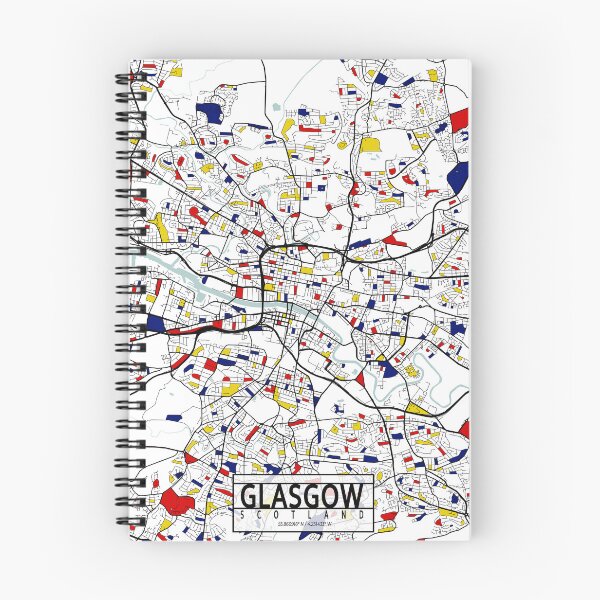 Item preview, Glasgow City Map of Scotland - Mondrian designed and sold by deMAP.