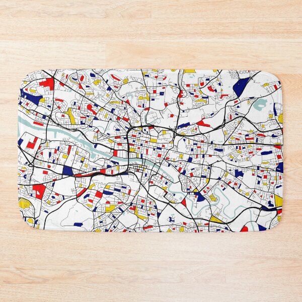 Item preview, Glasgow City Map of Scotland - Mondrian designed and sold by deMAP.