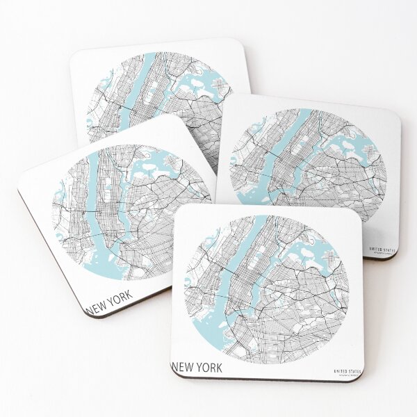 Item preview, New York City Map of the United States - Circle designed and sold by deMAP.