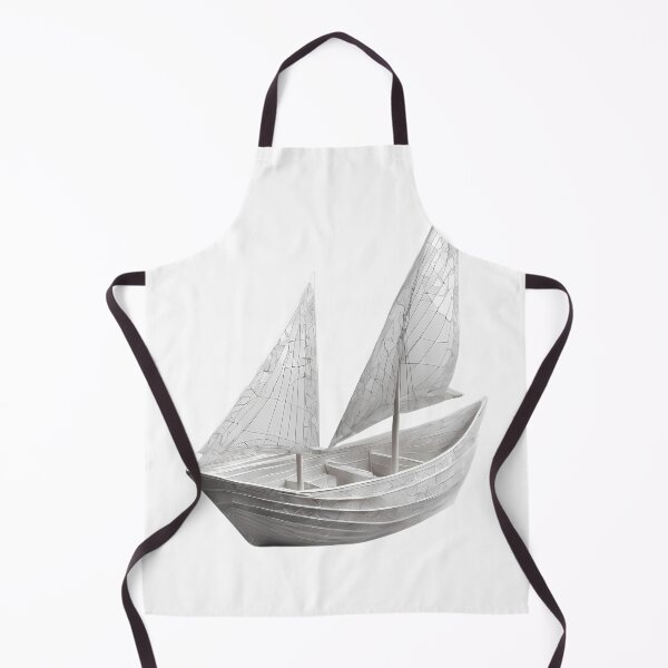 Item preview, White Boat Ocean Water River Lake Waves Wind designed and sold by ART ATTACK ZONE.