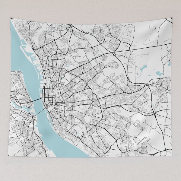 Item preview, Liverpool City Map of England - Circle designed and sold by deMAP.