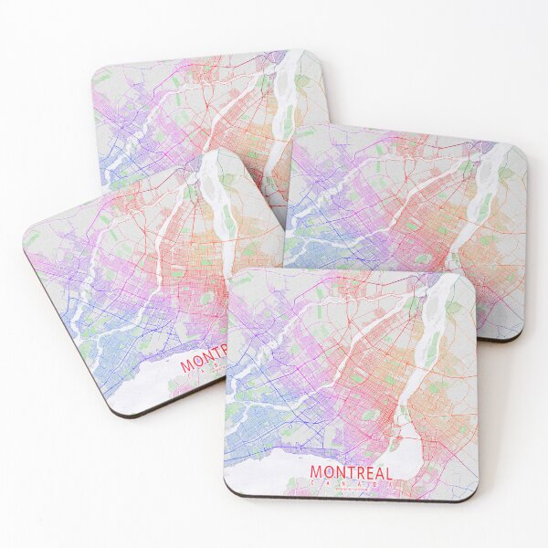 Item preview, Montreal City Map of Canada - Colorful designed and sold by deMAP.