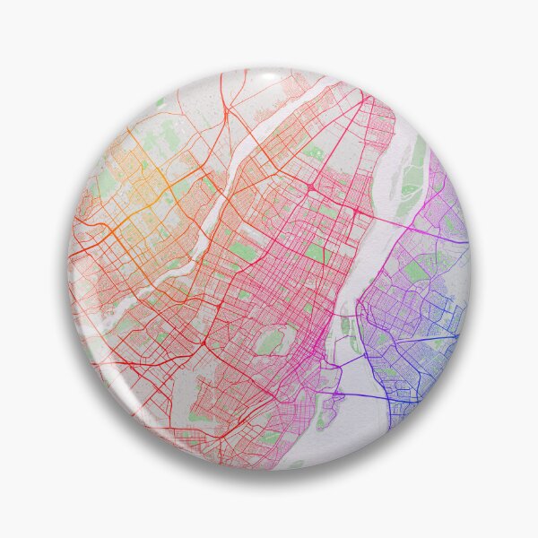 Item preview, Montreal City Map of Canada - Colorful designed and sold by deMAP.