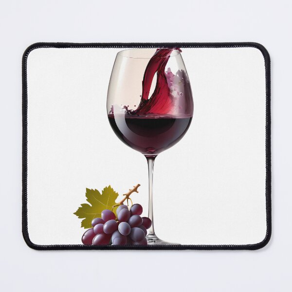 Item preview, Glass Grapes Red Wine Lineart Leef Nature Drink designed and sold by ART ATTACK ZONE.