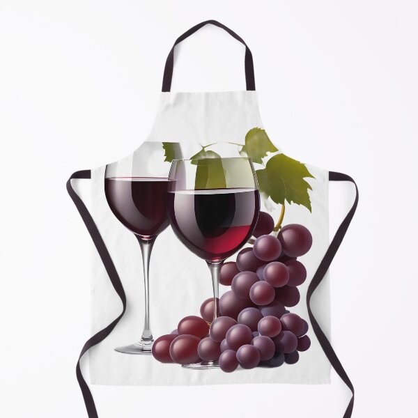Item preview, Two Grapes Red Wine Lineart Watercolors Nature Drink designed and sold by ART ATTACK ZONE.