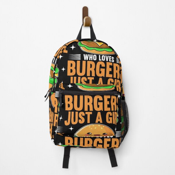 Item preview, Just A Girl Who Loves Burger Funny Food Lover Women Girls T-Shirt designed and sold by KGN CREATIVITY.