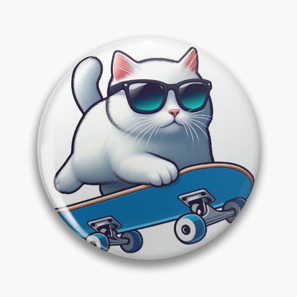 Item preview, skater cat  designed and sold by Charlearts.