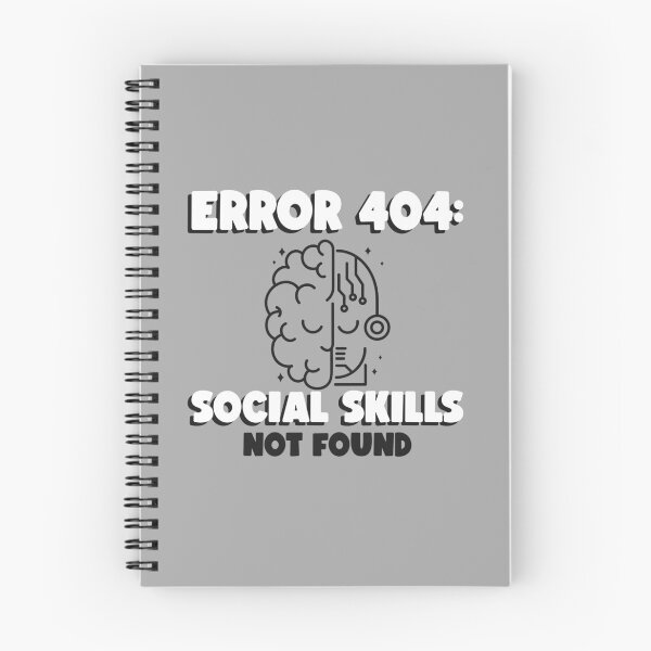 Item preview, Error 404: Social Skills Not found designed and sold by LilKamper20.