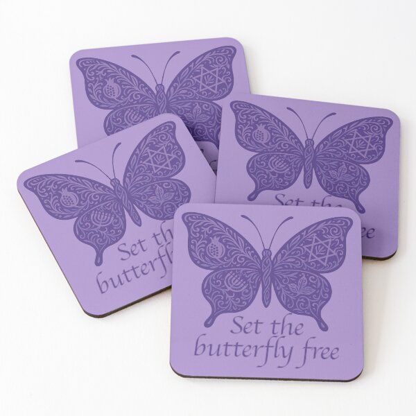 Item preview, Set the Butterfly Free (purple) designed and sold by AbstractArielle.