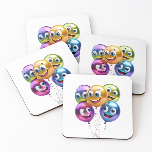 Item preview, Fun Cool Cartoon Ballons Smile Colors Good Vibes designed and sold by ART ATTACK ZONE.